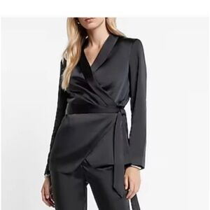 Black Wrap blazer